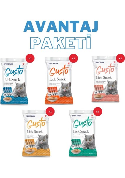 Elite Paws Spectrum Gusto Sıvı Kedi Ödül Maması x 5 Adet