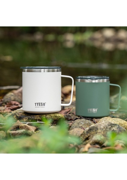 Silviya Mug Vakumlu Paslanmaz Çift Duvarlı Termal Kapaklı 400ML