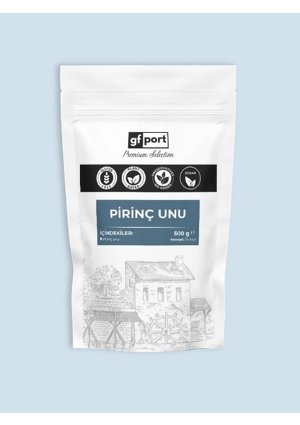 Gfport Glutensiz Pirinç Unu 500 gr