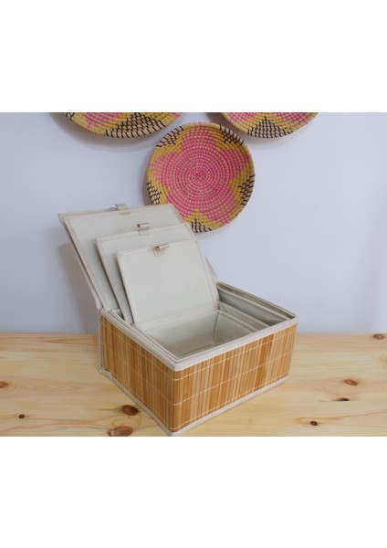 4’lü Organizer Bambu Sandık fiyatları