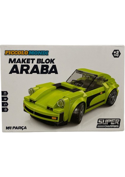 161 Parça Maket Blok Araba 3395