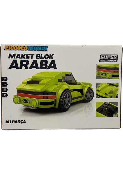 161 Parça Maket Blok Araba 3395