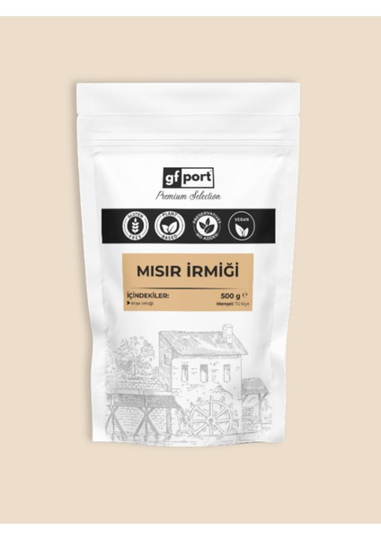 Gfport Glutensiz Mısır Irmiği 500 gr