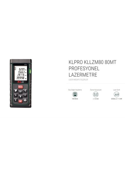 Klpro 80 Mt Profesyonel Lazermetre ( KLLZM80 )