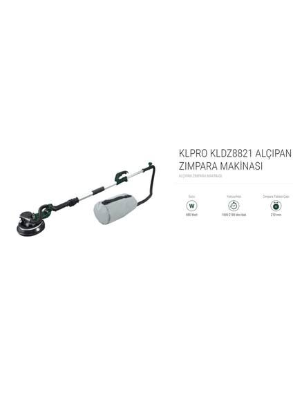 Klpro Alçıpan Zımpara Makinası ( KLDZ8821)