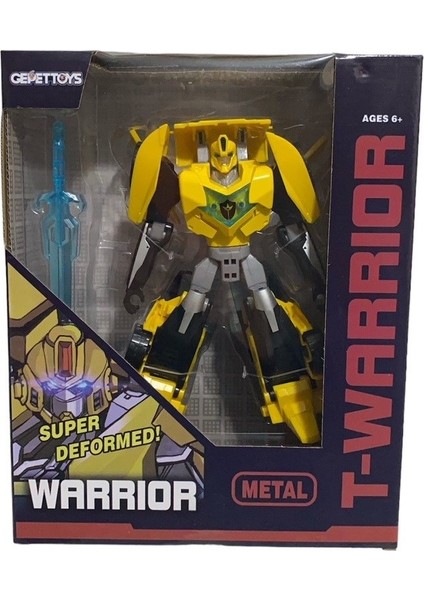 20 cm 9 Adımda Dönüşen Robot 9134