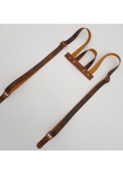 Gerçek Deri Sırt Çanta Sapı Crazy Oil Hardal Sarı Antik Metalli modelleri