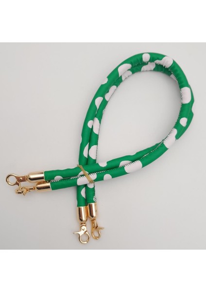 Çift Kordon Çanta Sapı Yeşil Beyaz Leopar Light Gold Metalli modelleri