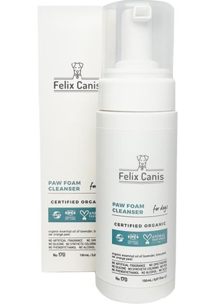 Köpek Pati Temizleme Köpüğü Organik ve Vegan 150ML