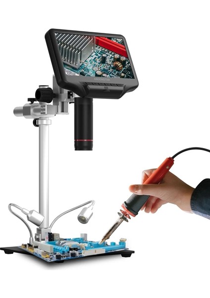 AD407 Pro 3D HDMI Lehimleme Dijital Mikroskop