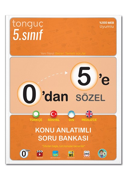 5. Sınıf 0'dan 5'e Sözel Konu Anlatımlı Soru Bankası