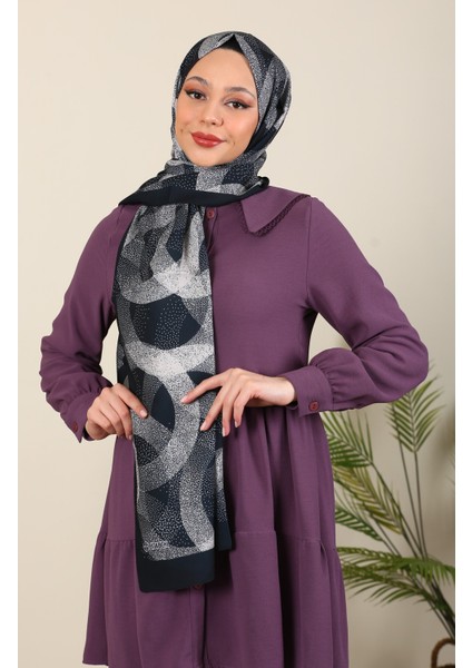 Desenli Medine Ipeği Şal