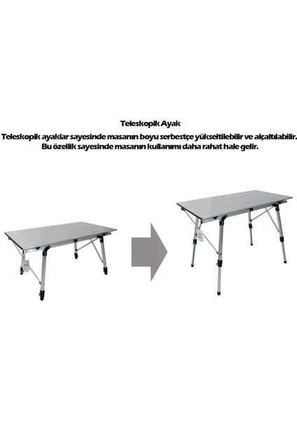 Madfox Moonlite Yükseklik Ayarlı Katlanır Kamp Masası fırsatları