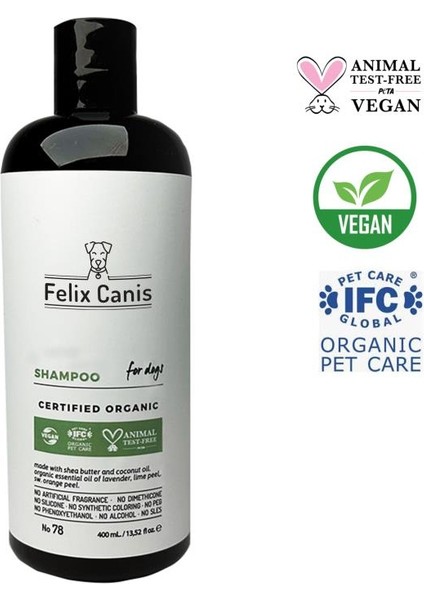 Köpek Şampuanı Organik ve Vegan 400ML