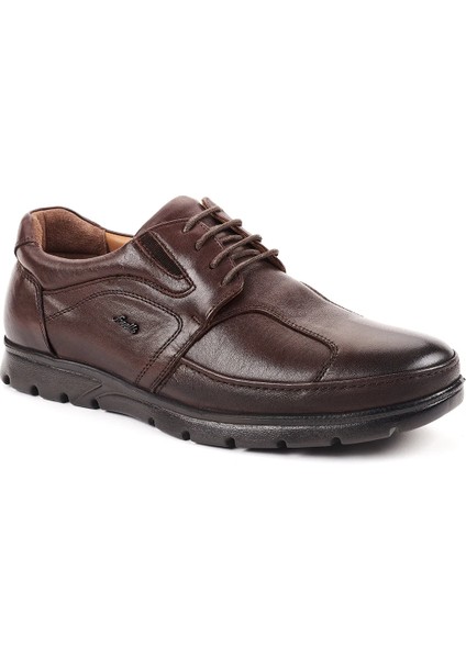 Broks-H Comfort Erkek Deri Ayakkabı Kahve Kahverengi