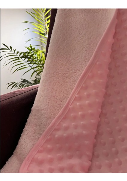 Antibakteriyell Çift Katlı 85x95 cm Welsoft Nohut Bebek Battaniye