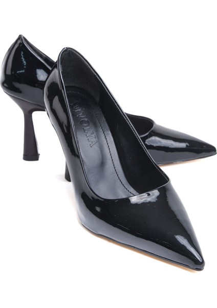 Vest Siyah Rugan (8cm) Topuk Boyu Günlük Kullanım Stiletto modelleri