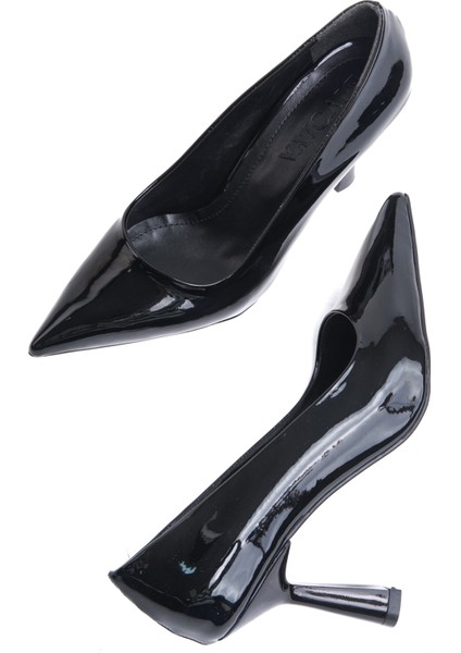Vest Siyah Rugan (8cm) Topuk Boyu Günlük Kullanım Stiletto fırsatları