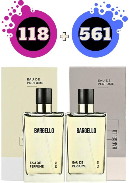 118 Edp Floral 50 ml Kadın Parfüm + 561 Edp Fresh 50 ml Erkek Parfüm Seti