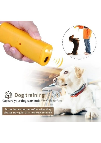 Ultrasonik Köpek Koruyucu Ve Eğitici Cihaz Köpek Uzaklaştırma Korunma Savar Aparatı