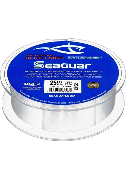 0.330MM Seaguar Blue Label %100 Fluoro Carbon Misina 22.9 Metre