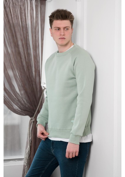 Fbı Slimfit 3 Iplik Içi Polarlı Bisiklet Yaka Sweatshirt modelleri