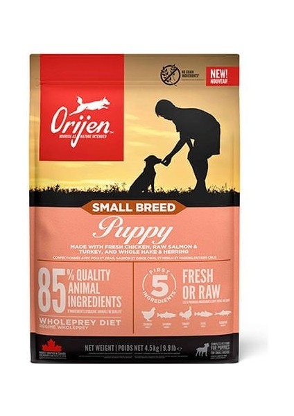 Puppy Small Breed Tavuk Somon ve Hindi Etli Küçük Irk Yavru Köpek Maması 4.5 kg