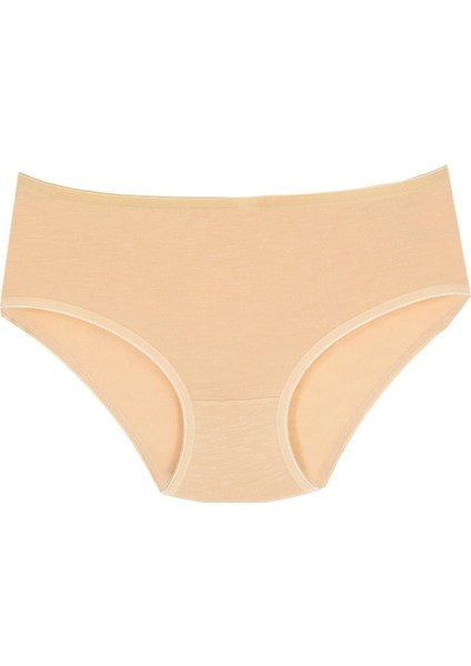 1207 Kadın Beyaz Siyah Ten 5'li Günlük Kalın Kenarlı Slip Külot V13 fırsatları