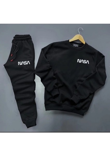 Lobabo Giyim Nasa Baskılı Kışlık Unisex Eşofman Takımı