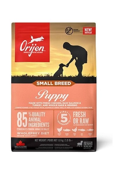 Puppy Small Breed Tavuk Somon ve Hindi Etli Küçük Irk Yavru Köpek Maması 1.8 kg