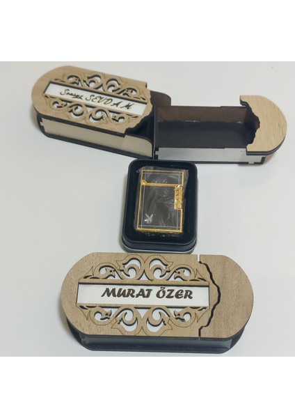 Çakmak Kişiye Özel Isim Yazılı ve Mdf Tasarım Kutusu Ile modelleri