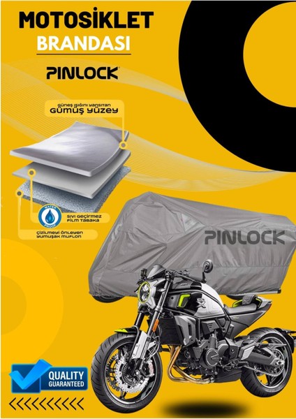 Cf Moto Clx Su Geçirmez Dayanıklı Motosiklet Brandası Miflonlu Kalın Premium Kumaş Clipsli
