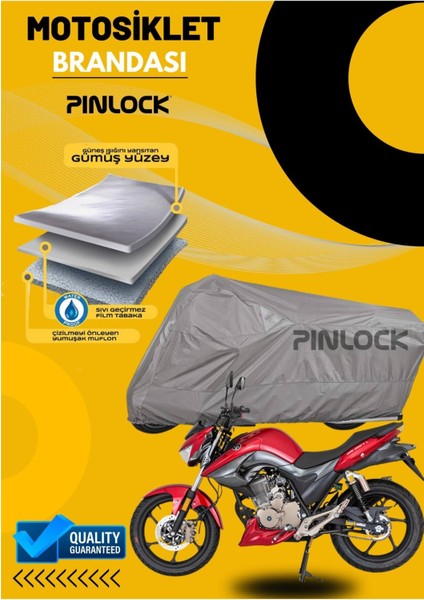 Mondial Drift L Su Geçirmez Dayanıklı Motosiklet Brandası Miflonlu Kalın Premium Kumaş Clipsli