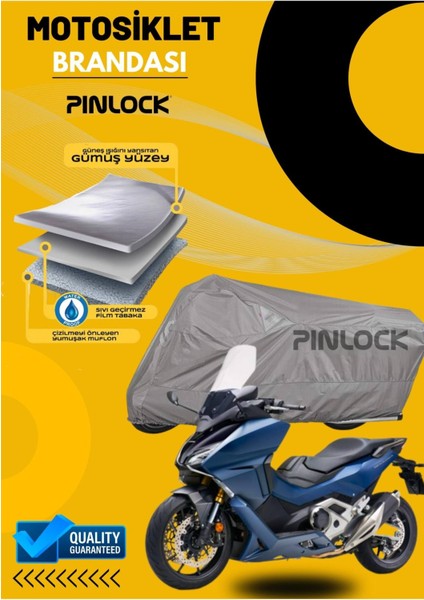 Honda Forza Su Geçirmez Dayanıklı Motosiklet Brandası Miflonlu Kalın Premium Kumaş Clipsli