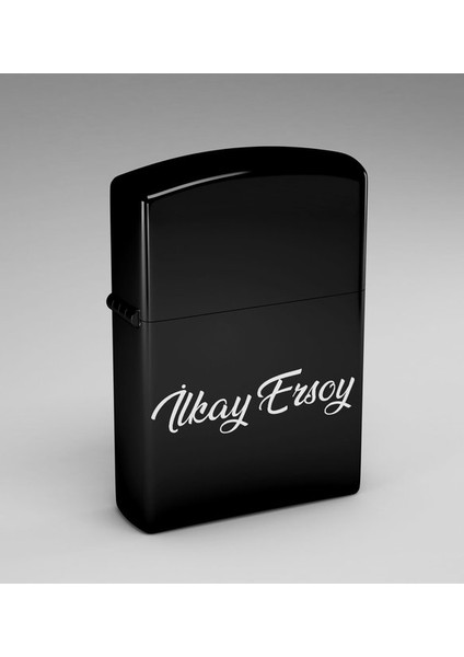 Kişiye Özel Isim Yazılı Zippo Tarzı Benzinli Çakmak