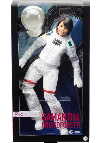 Imza Rol Modelleri Esa Astronot Samantha Cristoforetti Oyuncak Bebek (28 cm / Esmer) Gerçekçi Uzay Giysisi / Koleksiyonluk