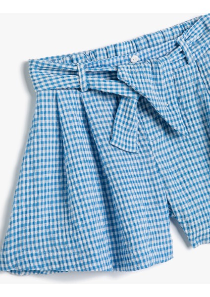 Şort Beli Bağlamalı Düğme Detaylı modelleri