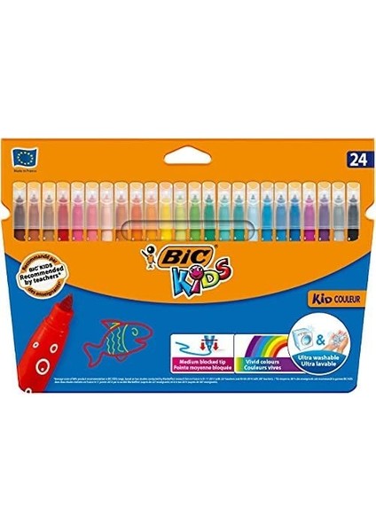 Bic Kids Kid Couleur Keçeli Boya Kalemi 24 Renk