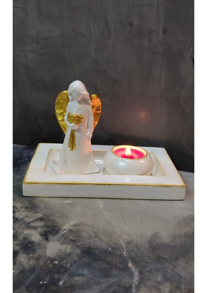 Noel (Yılbaşı ) Melekli Mumluk & Sunum Tabağı modelleri