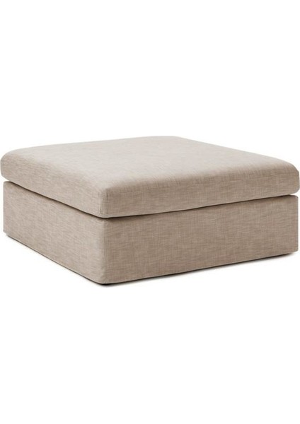 Mode Siesta Pro Kuş Tüyü Puf 11 Kahverengi Keten Kumaş Işbir Sünger (Dairenize Teslim)
