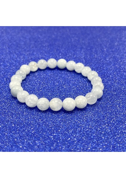Akuamarin 8mm Elastik Misinalı Doğal Taş Bileklik fiyatları
