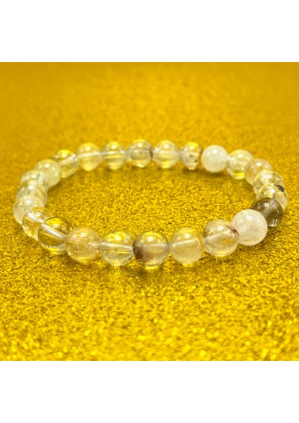 Beyaz Topaz 8mm Elastik Misinalı Doğal Taş Bileklik fiyatları