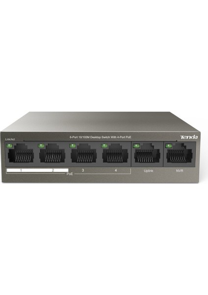 Tenda TEF1106P 2 x Uplink + 4 Port Poe Ethernet Switch 63 Watt modelleri