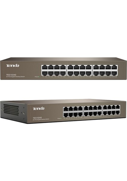 Tenda TEG1024D 24 10 100 1000 Mbps Port Gigabit Rackmount Switch