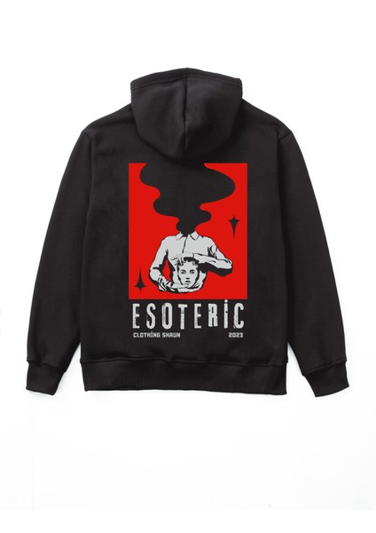 Shaun ''esoteric'' Unisex, Siyah Oversize, Sweatshirt.