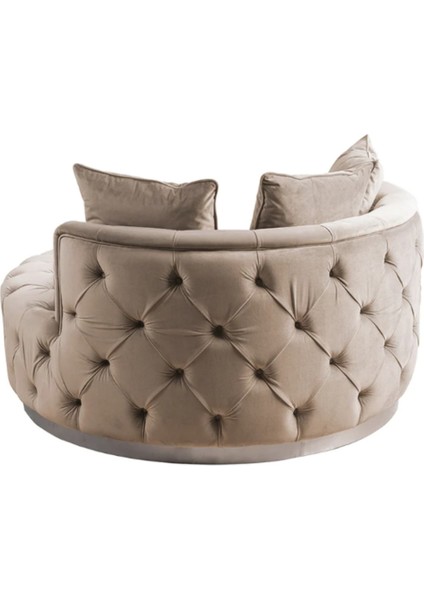 Mode Asel Kapitoneli Gürgen Ağaç Iskeletli Krem Kadife Berjer (Dairenize Teslim) fiyatları