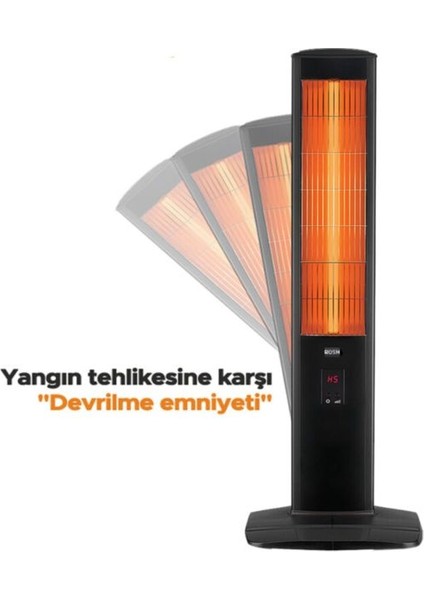 2500 W.dikey Micatronık Emniyetli Isıtıcı+Hediyeli