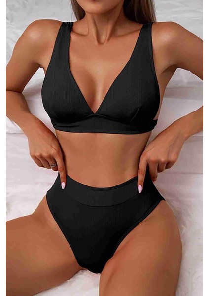 Yüksek Bel Bikini Takımı