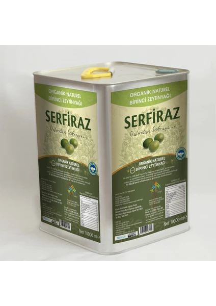 Serfiraz Birinci Zeytinyağı Teneke 10 lt