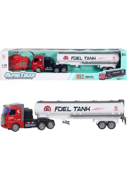 Çocuk Eğlenceli 1:48 Full Fonksiyonlu Uzaktan Kumandalı Şarjlı Tanker